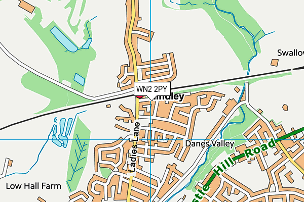 WN2 2PY map - OS VectorMap District (Ordnance Survey)