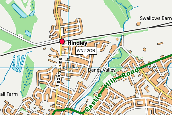 WN2 2QR map - OS VectorMap District (Ordnance Survey)