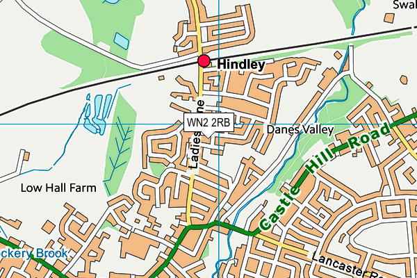 WN2 2RB map - OS VectorMap District (Ordnance Survey)