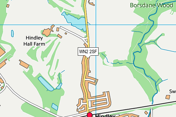 WN2 2SF map - OS VectorMap District (Ordnance Survey)