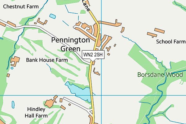 WN2 2SH map - OS VectorMap District (Ordnance Survey)