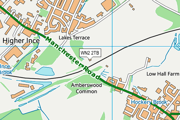 WN2 2TB map - OS VectorMap District (Ordnance Survey)