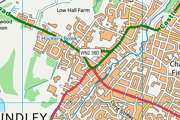 WN2 3BD map - OS VectorMap District (Ordnance Survey)