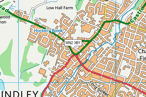WN2 3BY map - OS VectorMap District (Ordnance Survey)