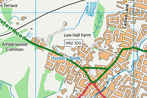 St Benedict's Catholic Primary School Hindley map (WN2 3DG) - OS VectorMap District (Ordnance Survey)