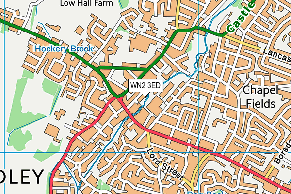 WN2 3ED map - OS VectorMap District (Ordnance Survey)