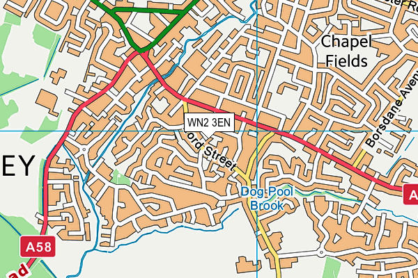 WN2 3EN map - OS VectorMap District (Ordnance Survey)