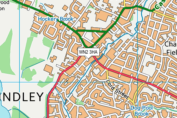 WN2 3HA map - OS VectorMap District (Ordnance Survey)