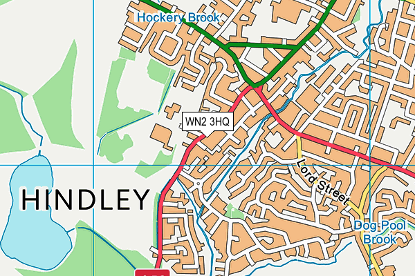 Map of HINDLEY PHARMACY LIMITED at district scale