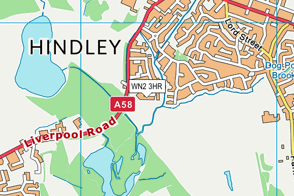 WN2 3HR map - OS VectorMap District (Ordnance Survey)