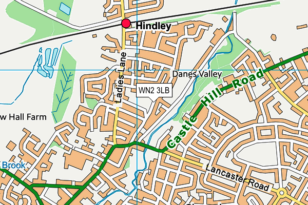 WN2 3LB map - OS VectorMap District (Ordnance Survey)