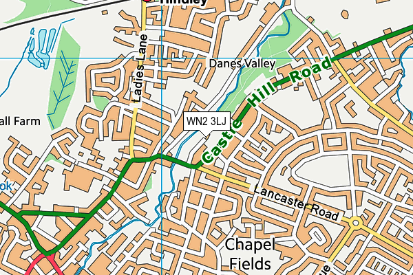 WN2 3LJ map - OS VectorMap District (Ordnance Survey)