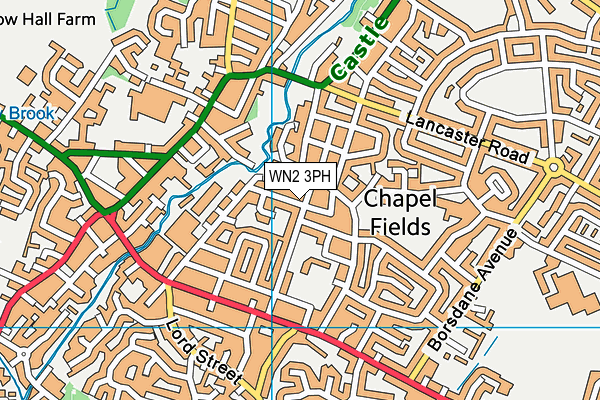 WN2 3PH map - OS VectorMap District (Ordnance Survey)