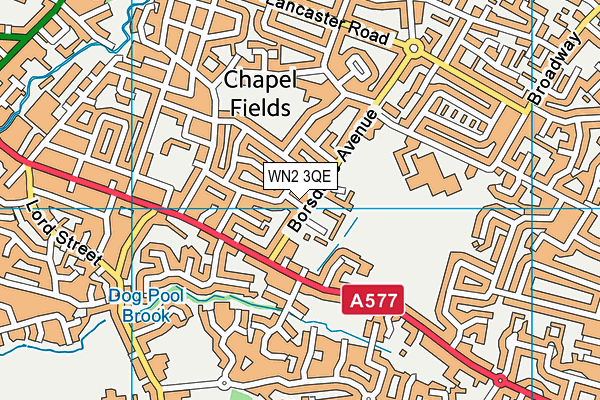 WN2 3QE map - OS VectorMap District (Ordnance Survey)