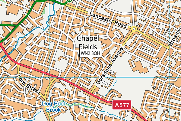 WN2 3QH map - OS VectorMap District (Ordnance Survey)