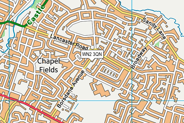 Hindley Pool map (WN2 3QN) - OS VectorMap District (Ordnance Survey)
