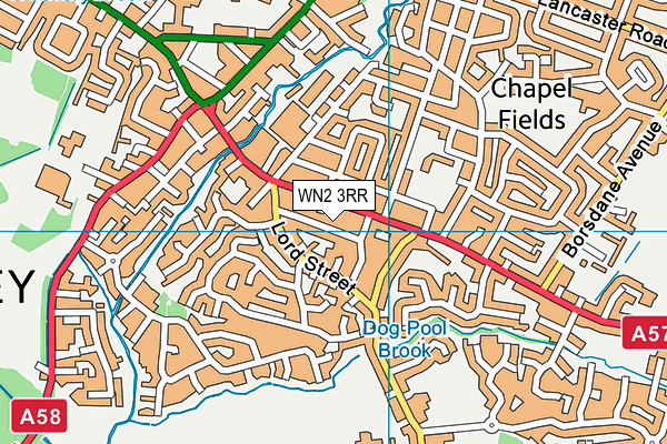 WN2 3RR map - OS VectorMap District (Ordnance Survey)