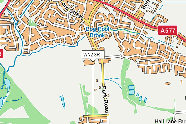 WN2 3RT map - OS VectorMap District (Ordnance Survey)