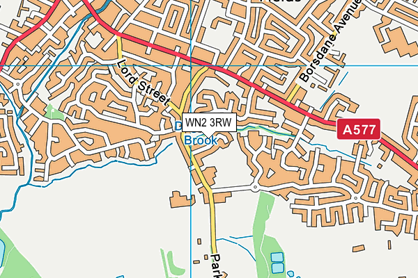 WN2 3RW map - OS VectorMap District (Ordnance Survey)