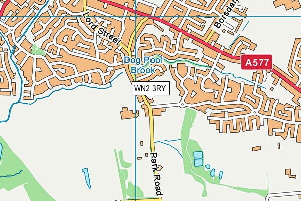 WN2 3RY map - OS VectorMap District (Ordnance Survey)