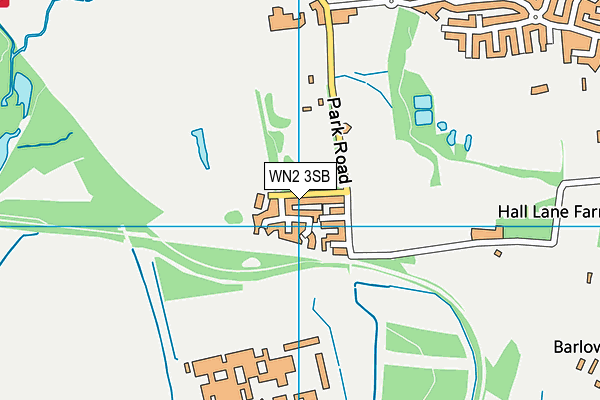 WN2 3SB map - OS VectorMap District (Ordnance Survey)