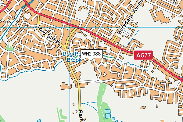 WN2 3SS map - OS VectorMap District (Ordnance Survey)