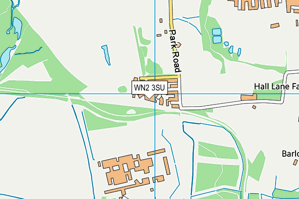 WN2 3SU map - OS VectorMap District (Ordnance Survey)