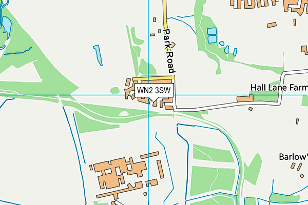 WN2 3SW map - OS VectorMap District (Ordnance Survey)