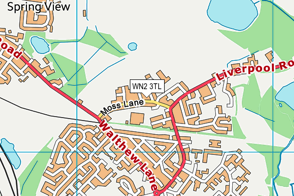 WN2 3TL map - OS VectorMap District (Ordnance Survey)