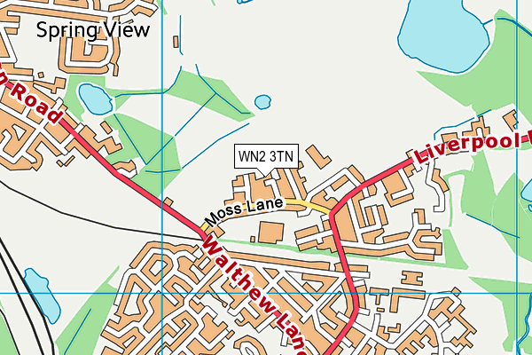 WN2 3TN map - OS VectorMap District (Ordnance Survey)