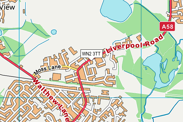 WN2 3TT map - OS VectorMap District (Ordnance Survey)