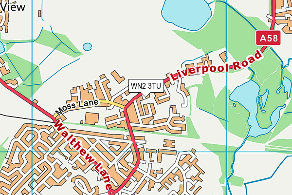 WN2 3TU map - OS VectorMap District (Ordnance Survey)