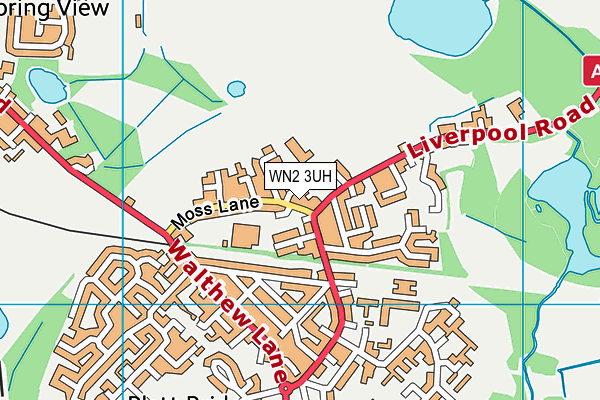 WN2 3UH map - OS VectorMap District (Ordnance Survey)