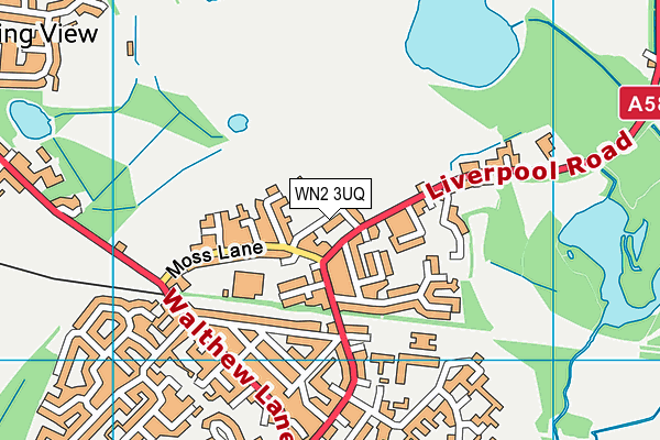 WN2 3UQ map - OS VectorMap District (Ordnance Survey)