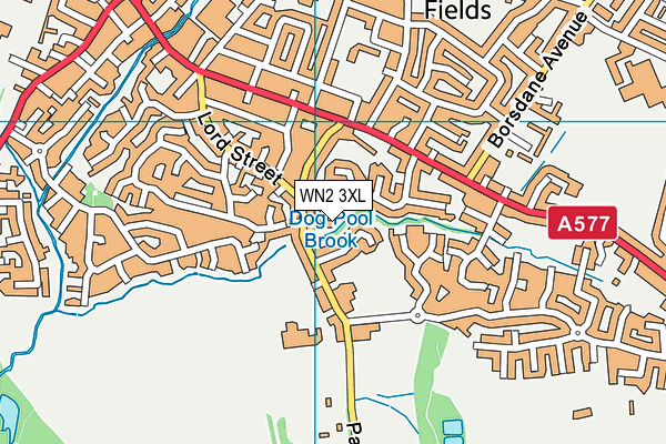 WN2 3XL map - OS VectorMap District (Ordnance Survey)