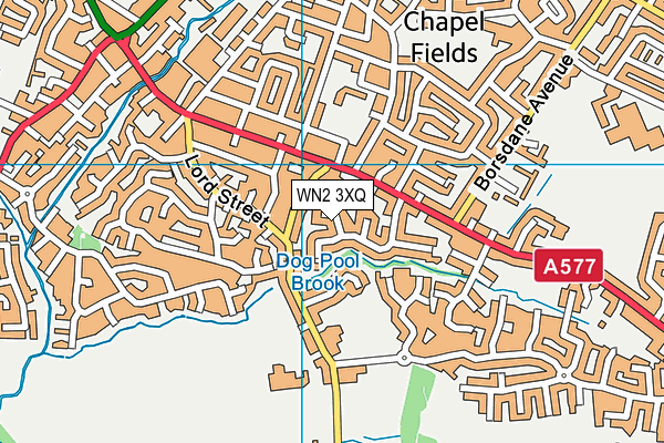 WN2 3XQ map - OS VectorMap District (Ordnance Survey)