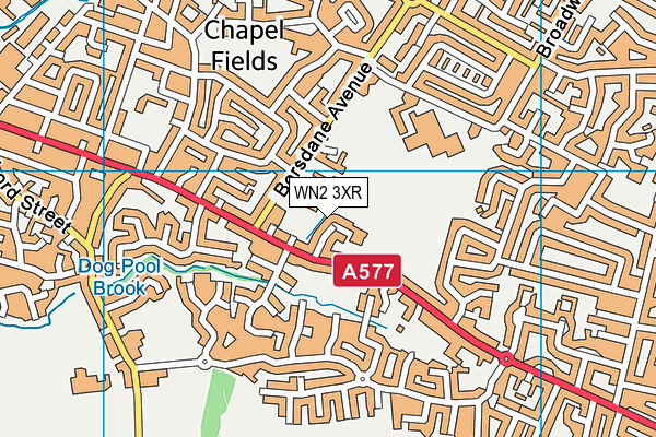 WN2 3XR map - OS VectorMap District (Ordnance Survey)