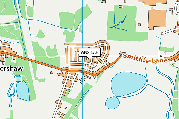 WN2 4AH map - OS VectorMap District (Ordnance Survey)