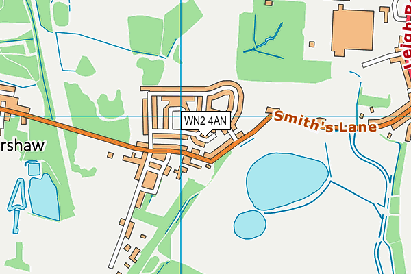 WN2 4AN map - OS VectorMap District (Ordnance Survey)