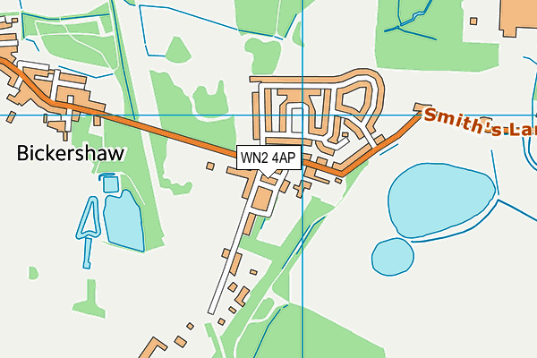 WN2 4AP map - OS VectorMap District (Ordnance Survey)