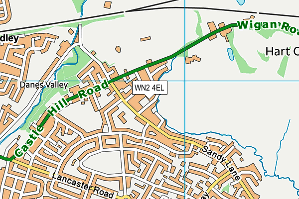 WN2 4EL map - OS VectorMap District (Ordnance Survey)