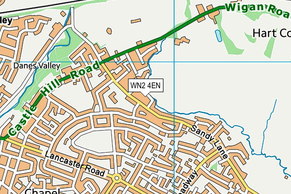 WN2 4EN map - OS VectorMap District (Ordnance Survey)