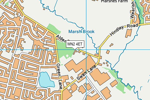 WN2 4ET map - OS VectorMap District (Ordnance Survey)