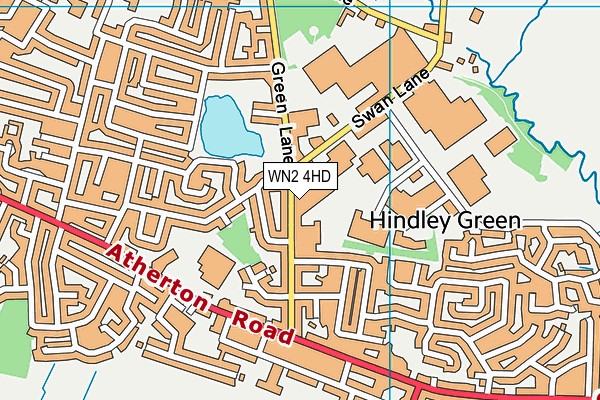 Body Image Fitness Centre (Wigan) map (WN2 4HD) - OS VectorMap District (Ordnance Survey)