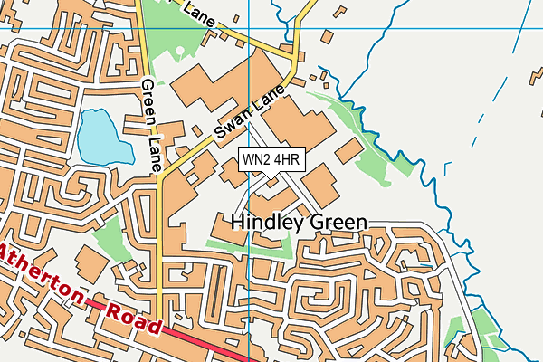 WN2 4HR map - OS VectorMap District (Ordnance Survey)