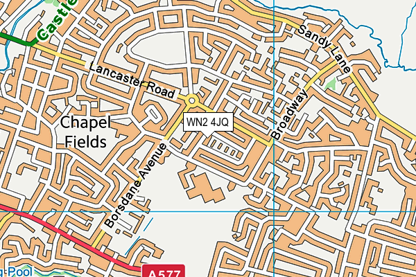 WN2 4JQ map - OS VectorMap District (Ordnance Survey)