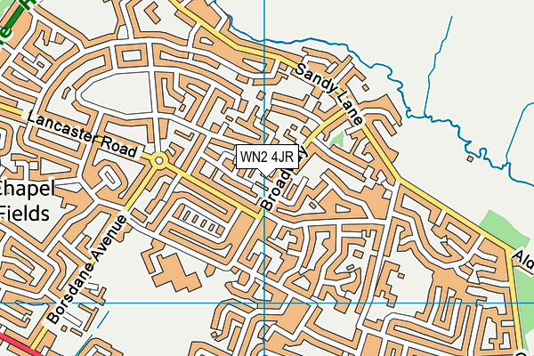 WN2 4JR map - OS VectorMap District (Ordnance Survey)