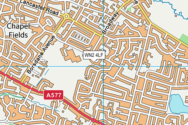 WN2 4LF map - OS VectorMap District (Ordnance Survey)
