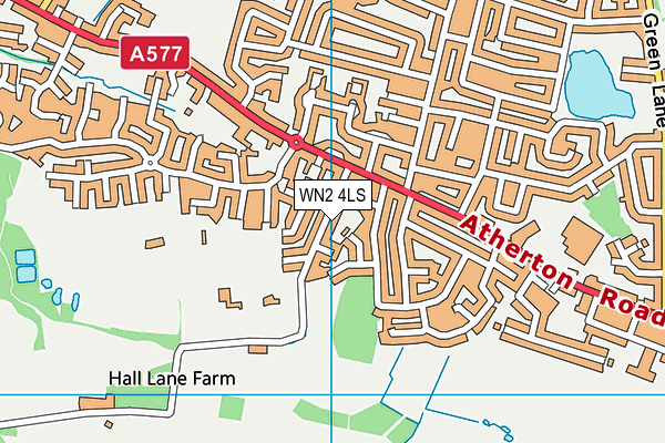 WN2 4LS map - OS VectorMap District (Ordnance Survey)