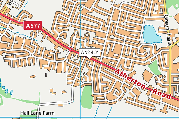WN2 4LY map - OS VectorMap District (Ordnance Survey)